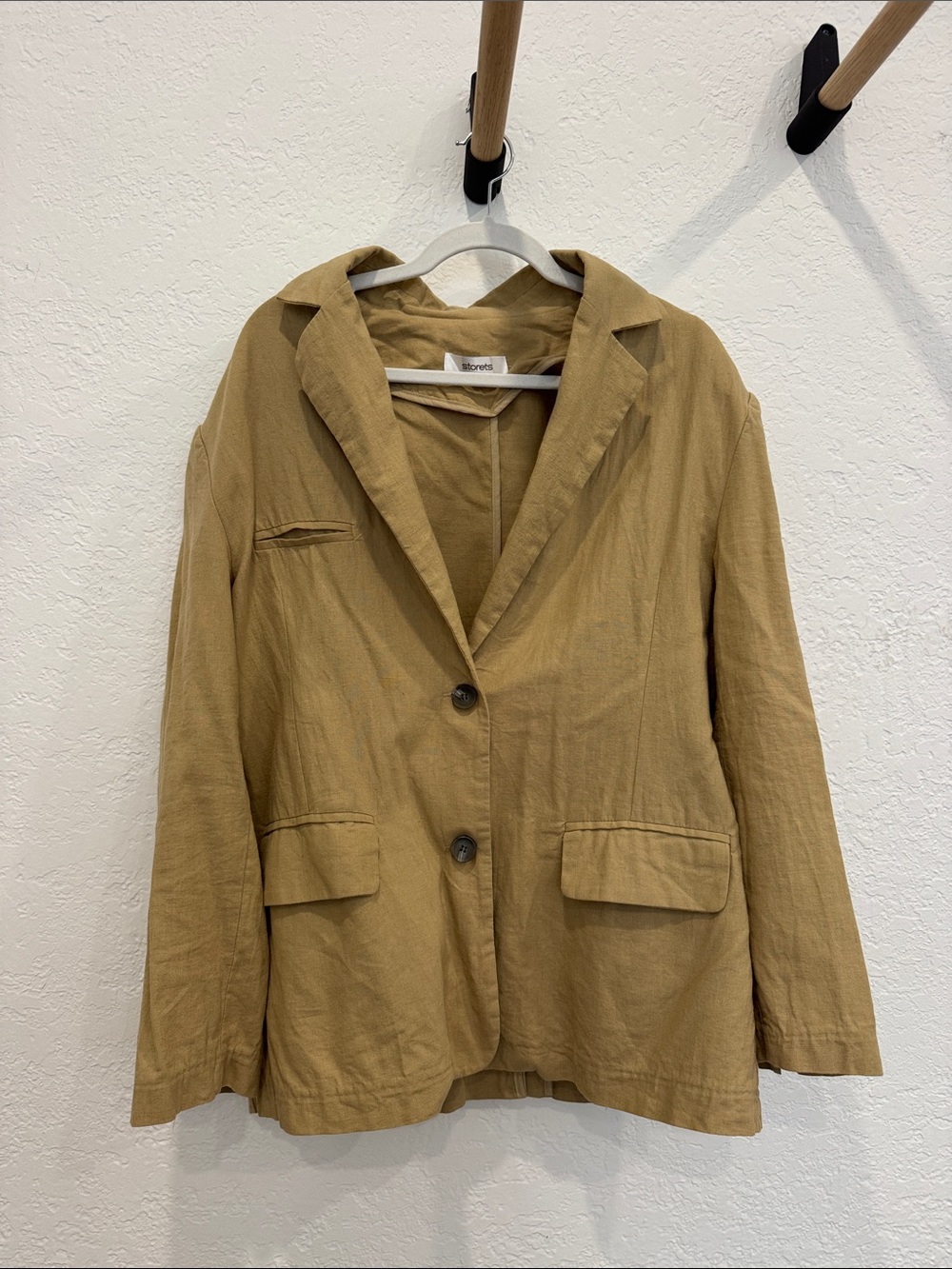 storets Lightweight Tan Relaxed Blazer